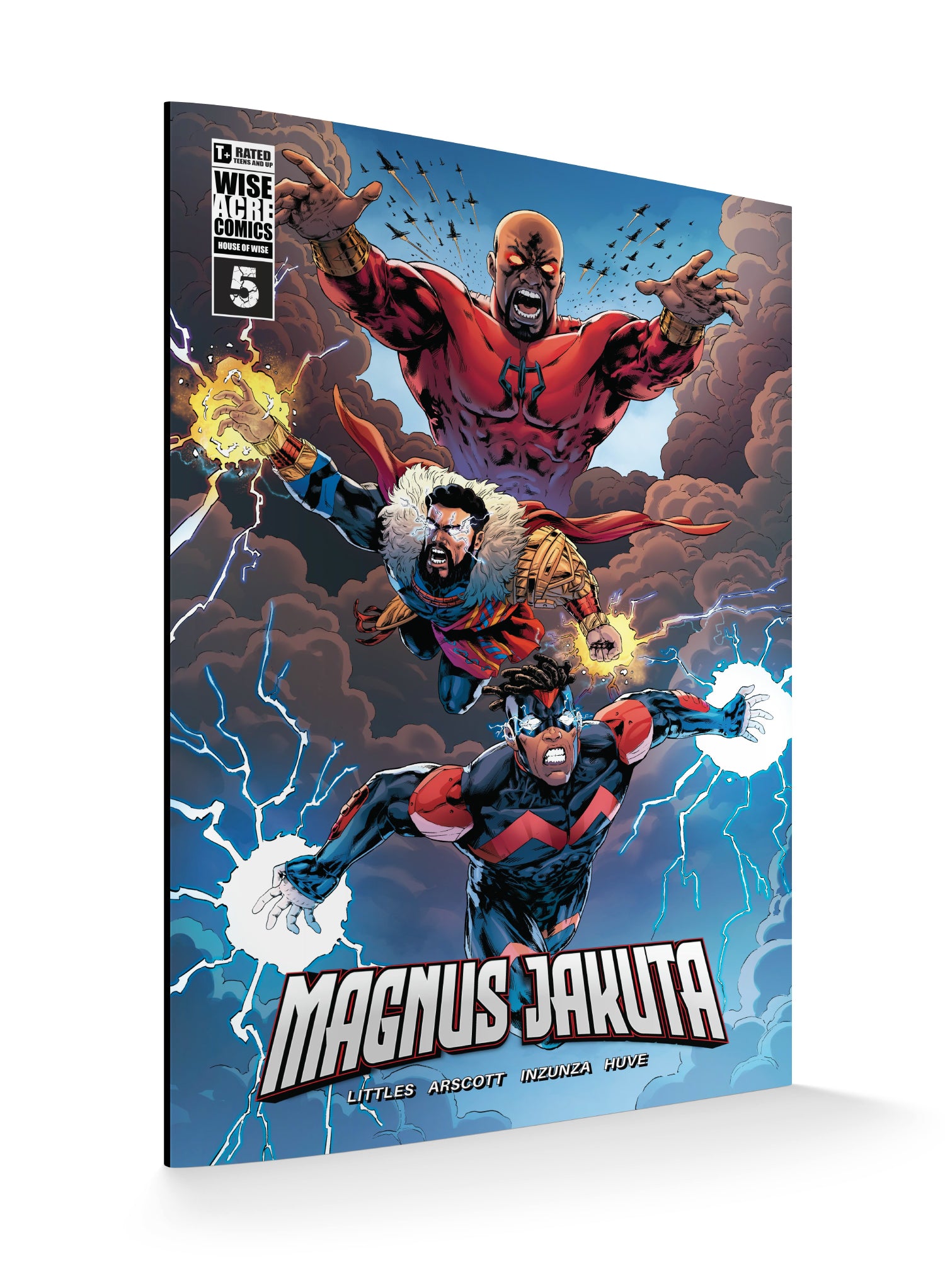 Magnus Jakuta Issue 5 Afro-futurist Black superhero comic book cover