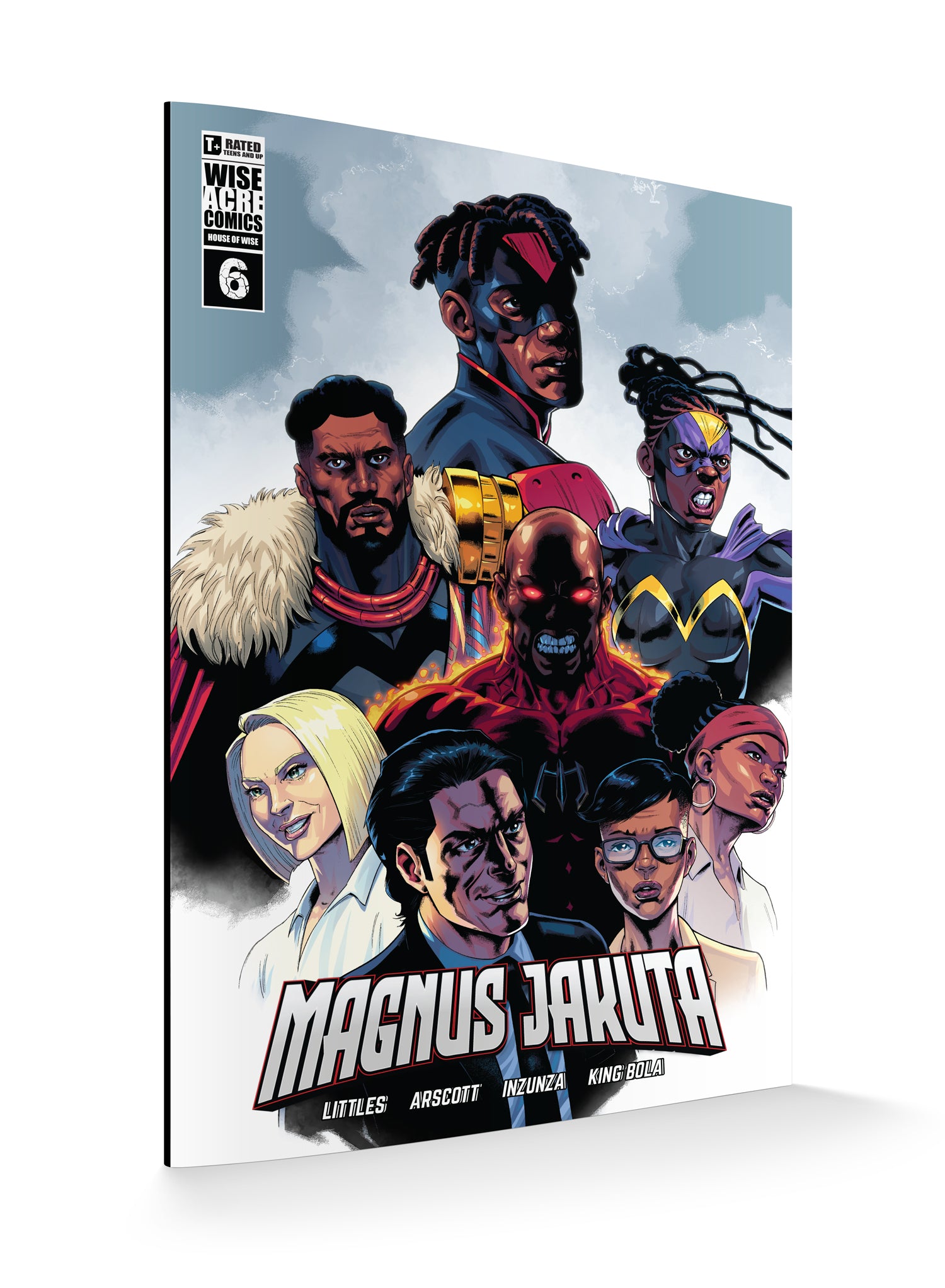 Magnus Jakuta Issue 6 Afro-futurist Black superhero comic book cover